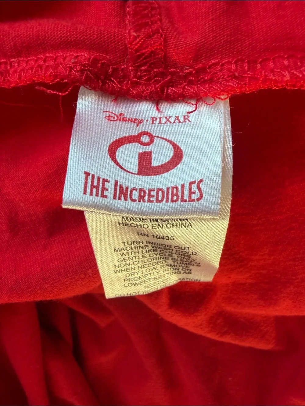 Disney Pixar The Incredibles Footless Sleeper Pajamas Costume Size 5t